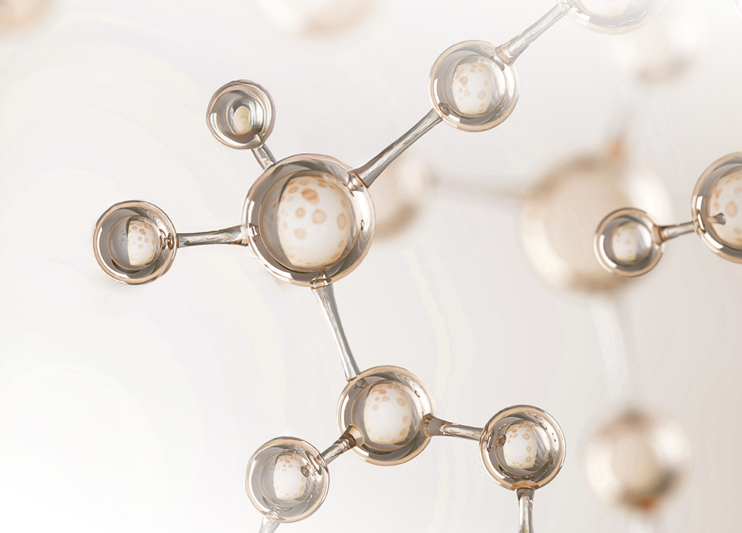 Molecular model illustrating cellular structure